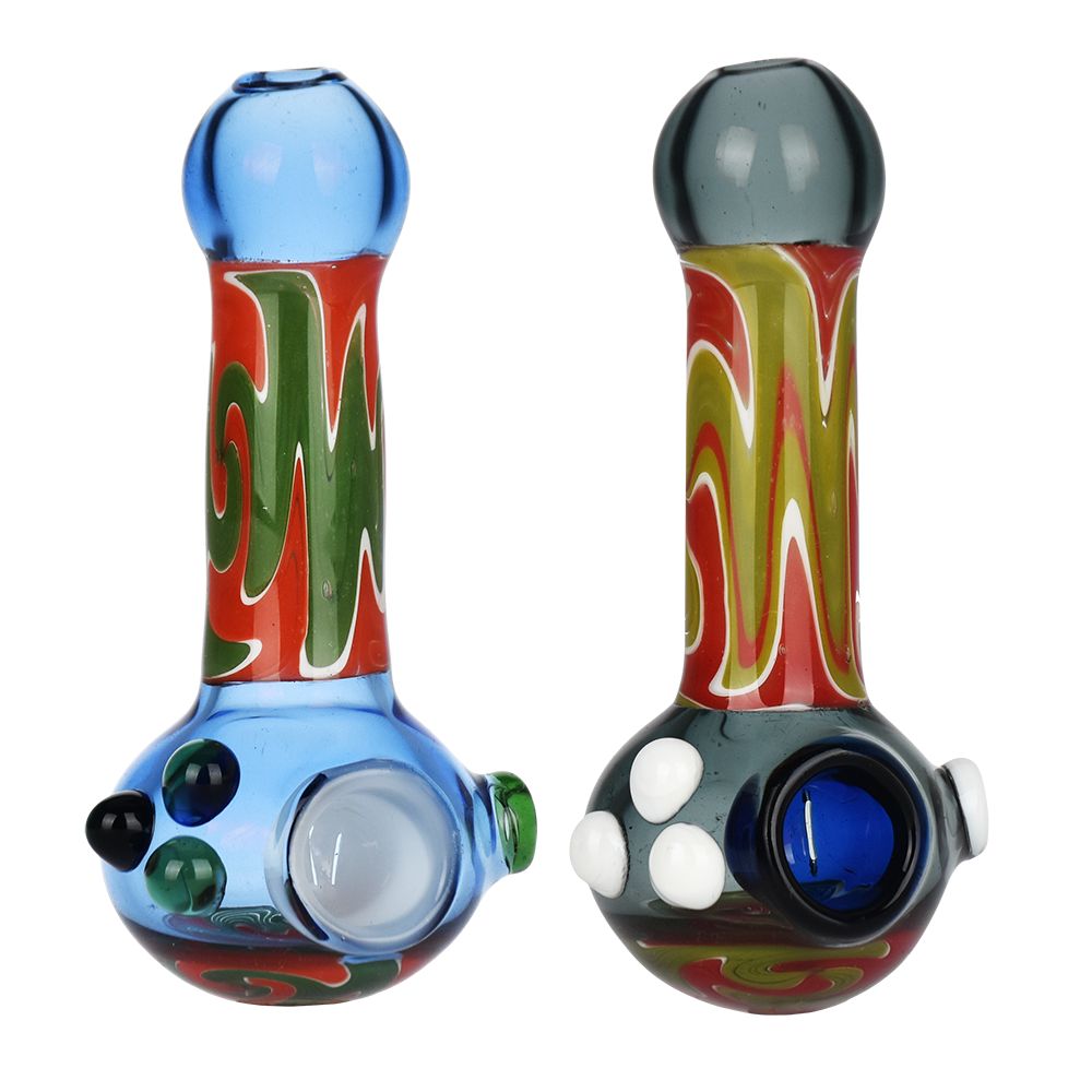 Unified Reality Wig Wag Glass Spoon Pipe - 4.75" - Headshop.com