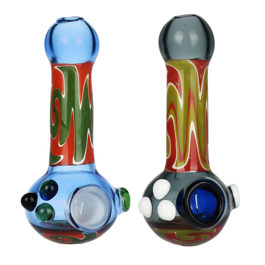 Unified Reality Wig Wag Glass Spoon Pipe - 4.75" - Headshop.com