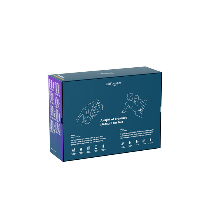 We-Vibe Date Night Special Edition Couple's Vibrator Set (Nova 2 & Pivot) Green Velvet - Headshop.com