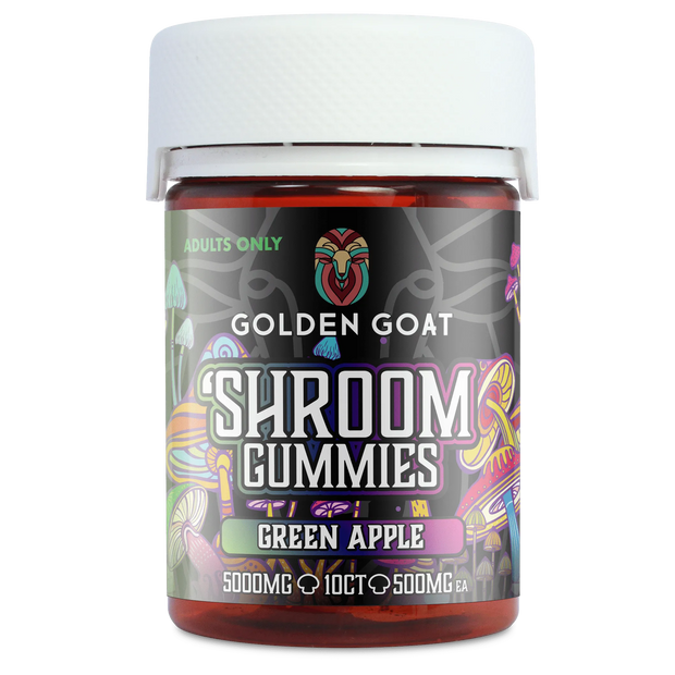 SHROOM GUMMIES – 5000mg Green Apple, 10ct - Headshop.com