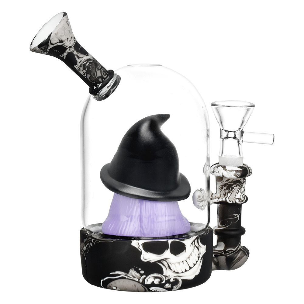 Spooky Witch Bell Jar Water Pipe - 5.5" / 14mm F - Headshop.com