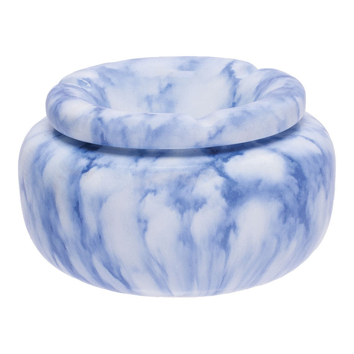 Fujima Moroccan Ceramic Ashtray - Marble Blue / 5" - Headshop.com