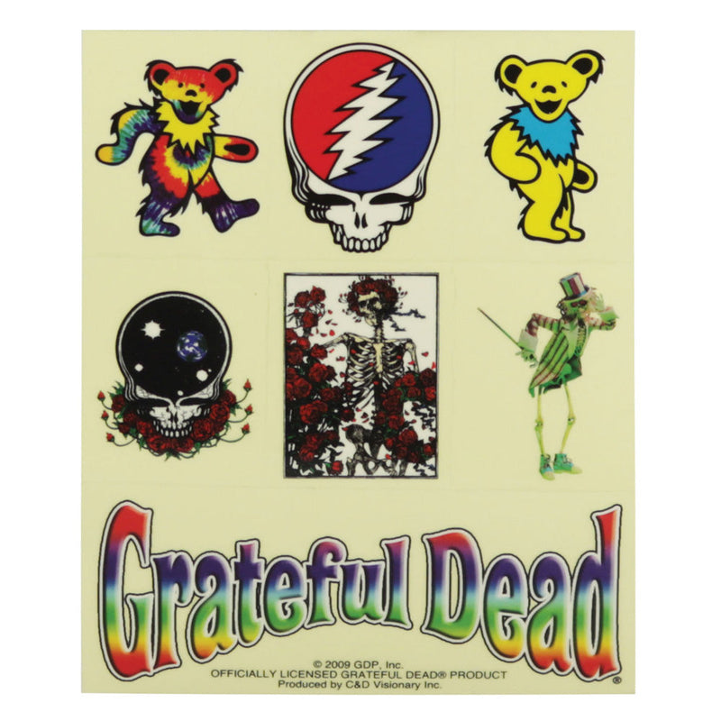 Grateful Dead Assorted 7pc Sticker Sheet - Headshop.com