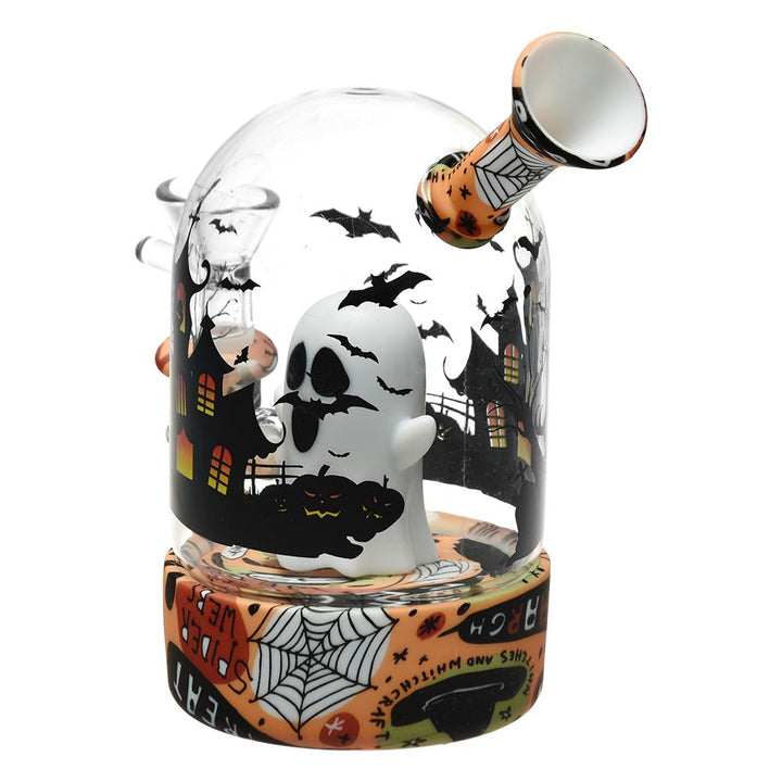 Haunted House Bell Jar Silicone & Glass Bong - 4.5" / 14mm F - Headshop.com