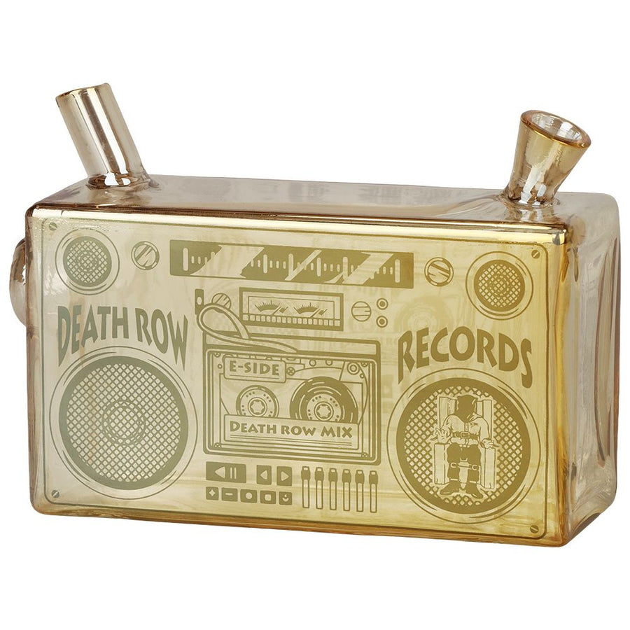 Death Row Records Boom Box Glass Blunt Bubbler | 5" - Headshop.com