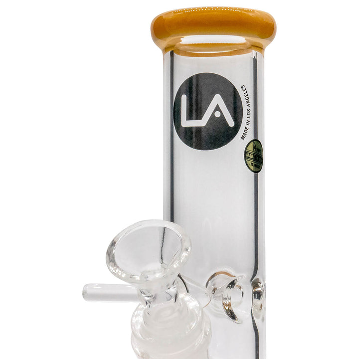 LA Pipes Straight Shooter Bong - Multiple Colors - 8" - Headshop.com