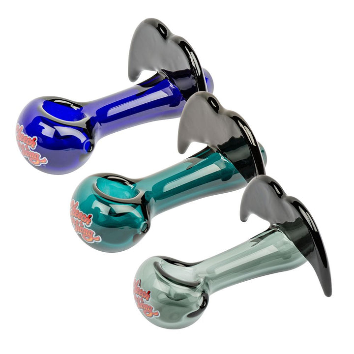 Cheech & Chong Glass Moustache Ride Spoon Pipe | 4" - Headshop.com