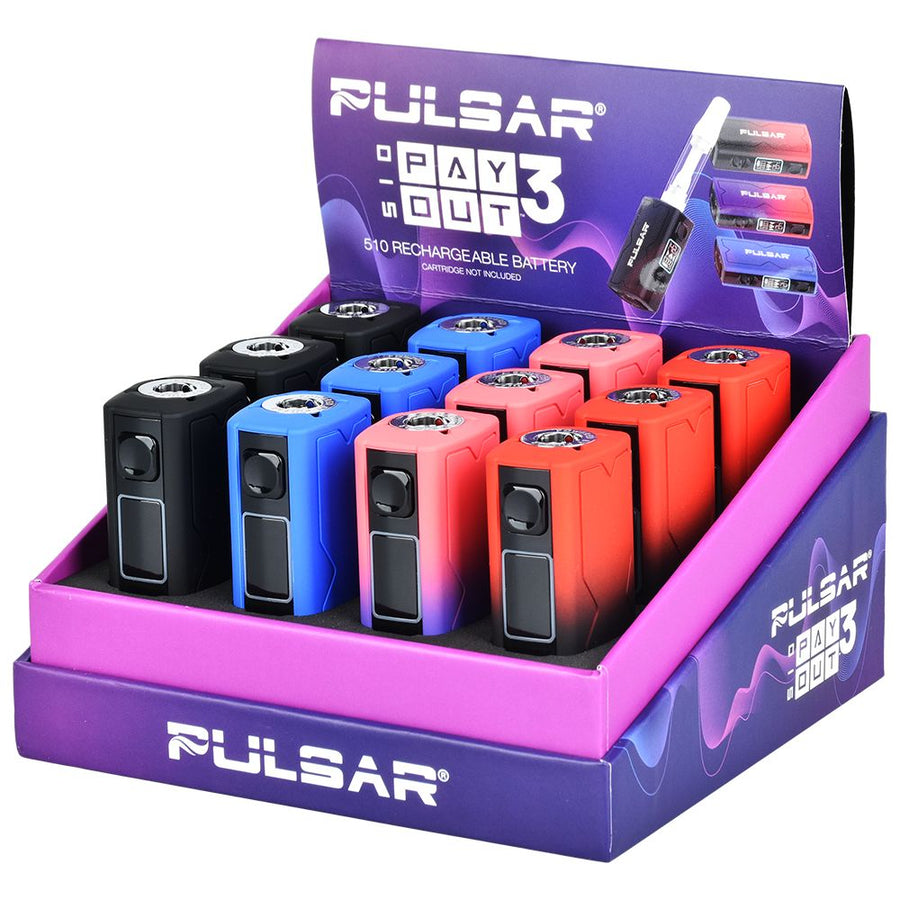 Pulsar Payout 3.0 Variable Voltage Vape Battery - 550mAh / 12ct - Headshop.com