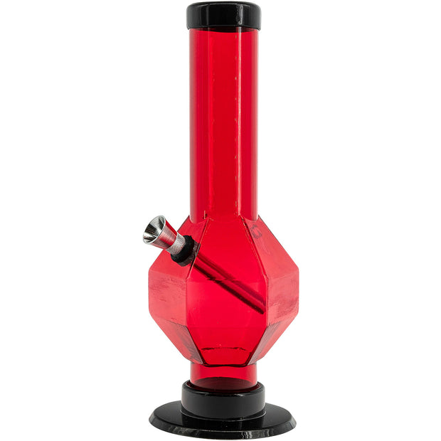 Acrylic Diamond Bong 9-12"  - Multiple Colors
