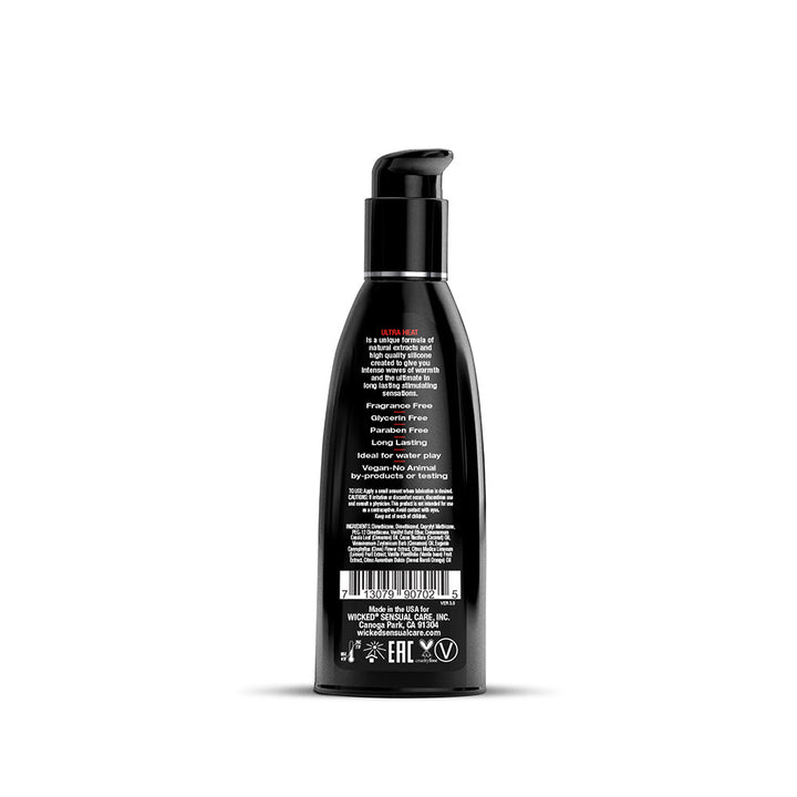 Wicked Ultra Heat Warming Silicone Lubricant 2 oz. - Headshop.com