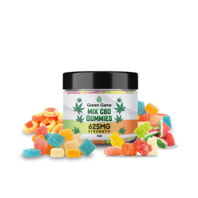 Green Gene High Potency CBD Mix Gummies 625MG - 5000MG - Headshop.com