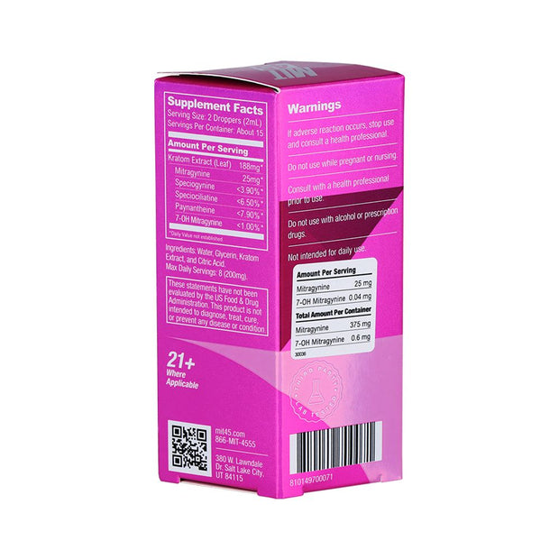 12CT DISPLAY - MIT45 Super K Extra Strong Kratom Shot - 375mg / 30ml - Headshop.com