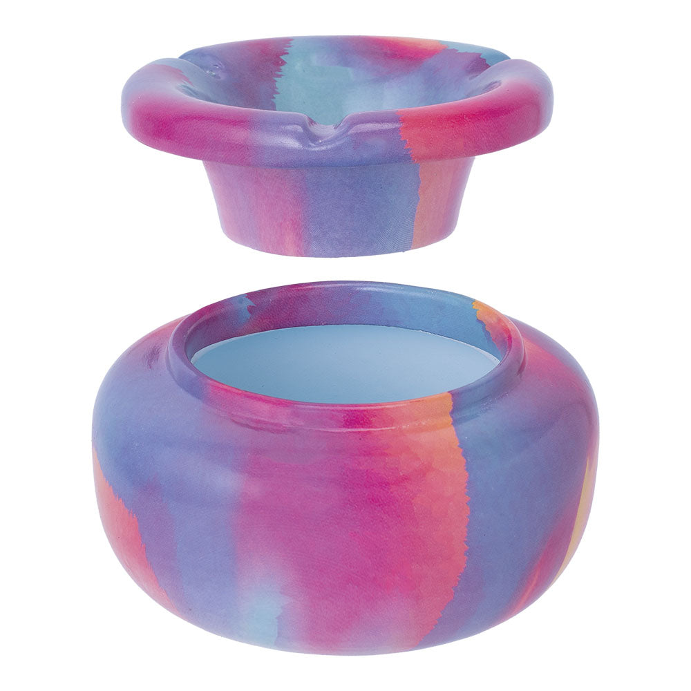 Fujima Moroccan Ceramic Ashtray - Painted Pastel / 5" - Headshop.com