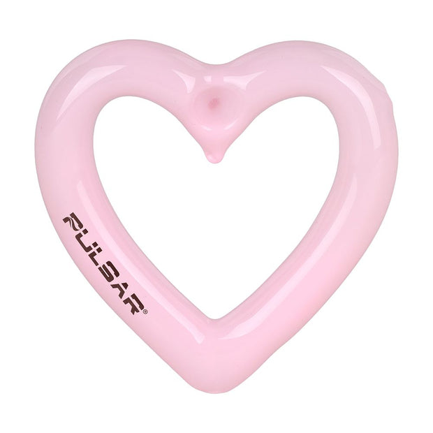 2PC SET - Pulsar Balloon Heart Glass Hand Pipe - 4.5" / Assorted Colors