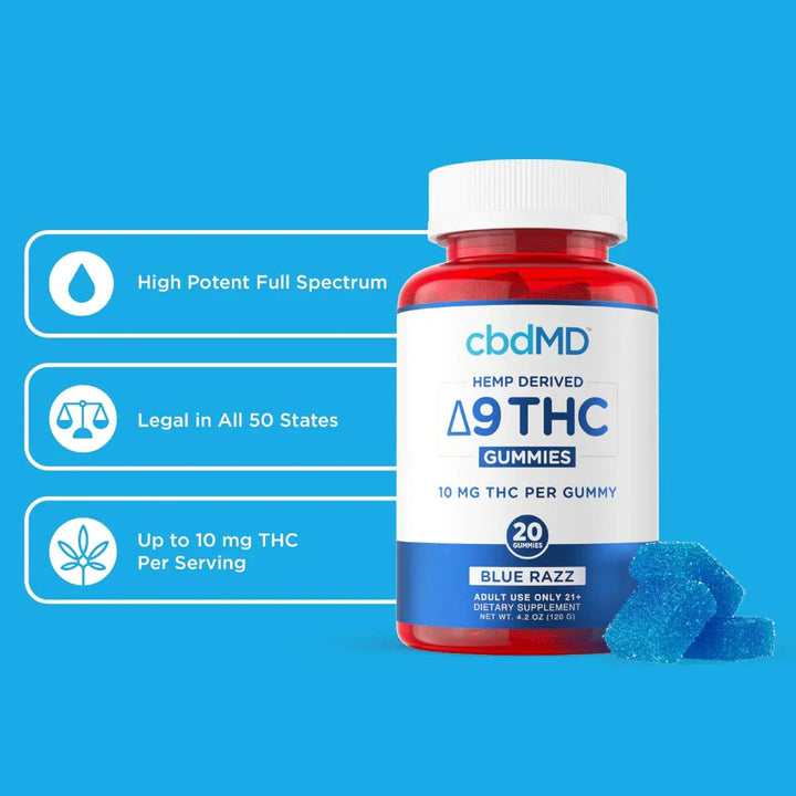 CbdMd Delta 9 Gummies 200MG (Multiple Flavors) - Headshop.com
