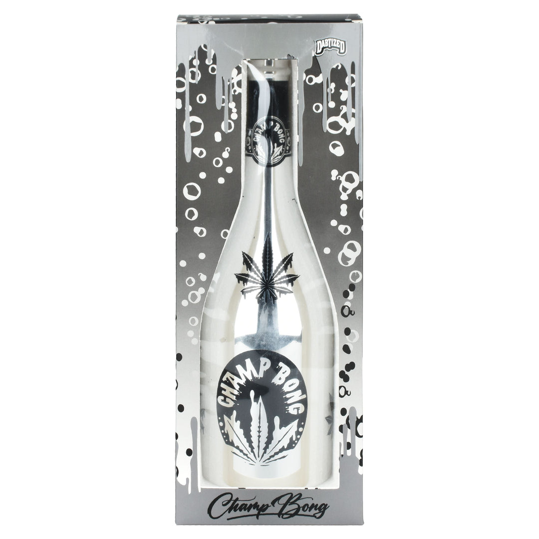 Dabtized Champagne Bottle Glass Water Pipe - 12" / 14mm F / Assorted Colors - Headshop.com