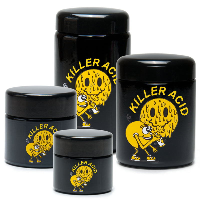JR988 420 Science x Killer Acid UV Screw Top Jar - Miles of Smiles - Headshop.com