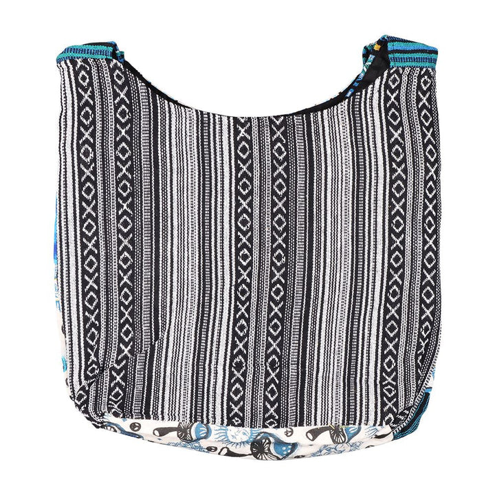 ThreadHeads Mushroom Sun Aztec Razor-Cut Patchwork Shoulder Sling Bag - 15"x15" - Headshop.com