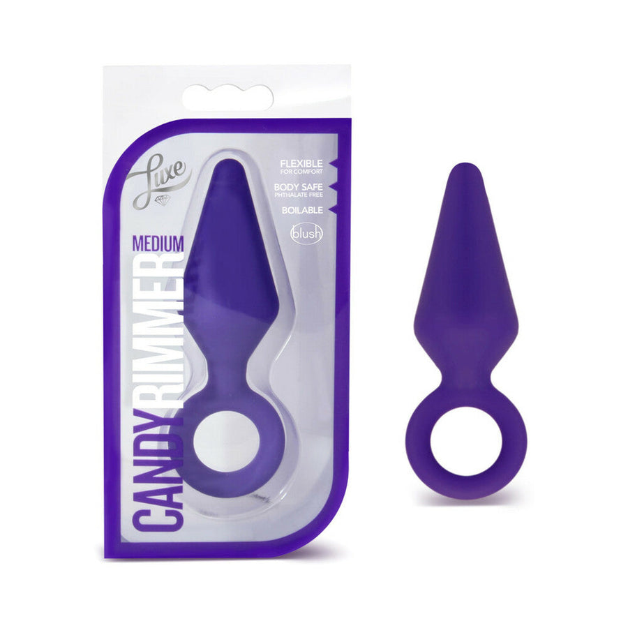 Blush Luxe Candy Rimmer Medium Silicone Anal Plug Purple - Headshop.com