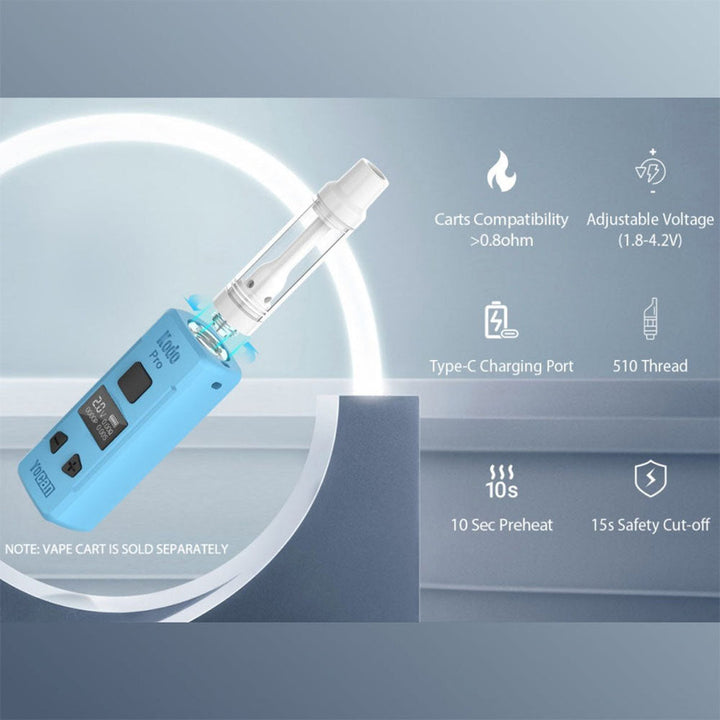 Yocan Kodo Pro 510 Box Mod | 400mAh | Assorted Colors | 20pc Display - Headshop.com