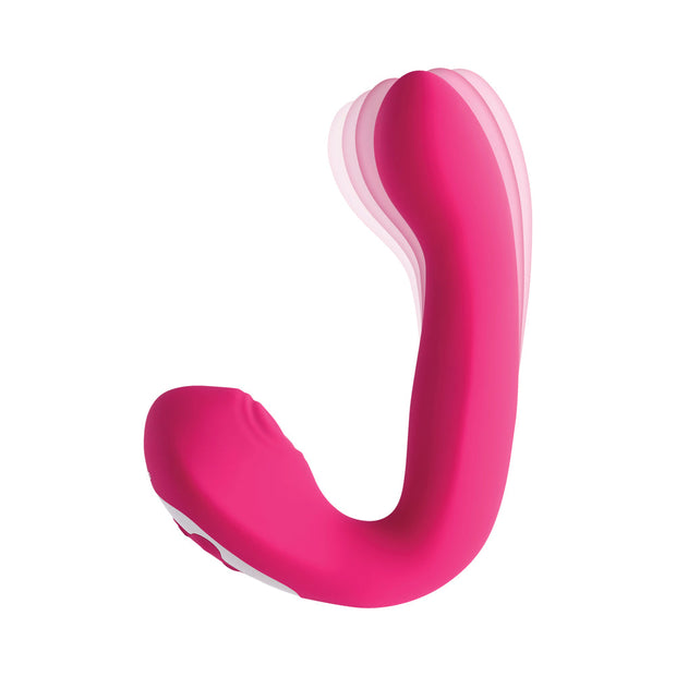 Evolved Buck Wild Rechargeable Silicone Dual Stimulator Pink - Headshop.com