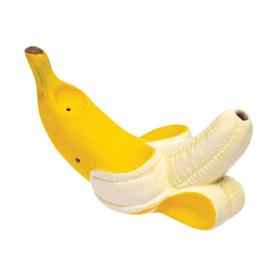 Wacky Bowlz Peeled Banana Ceramic Hand Pipe | 5.5" - Headshop.com