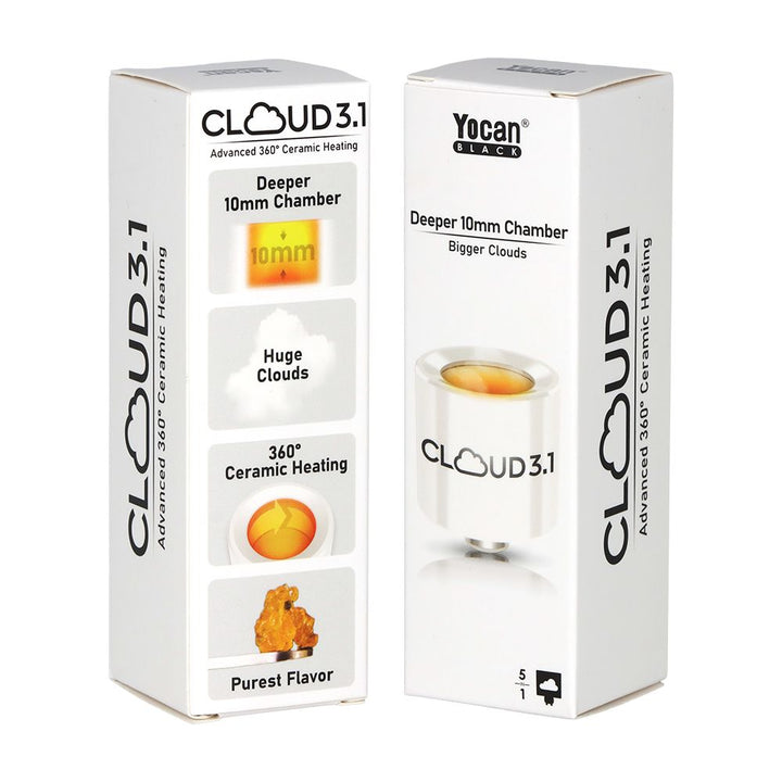 5CT BOX - Yocan Black Cloud 3.1 Atomizer - Fully Ceramic