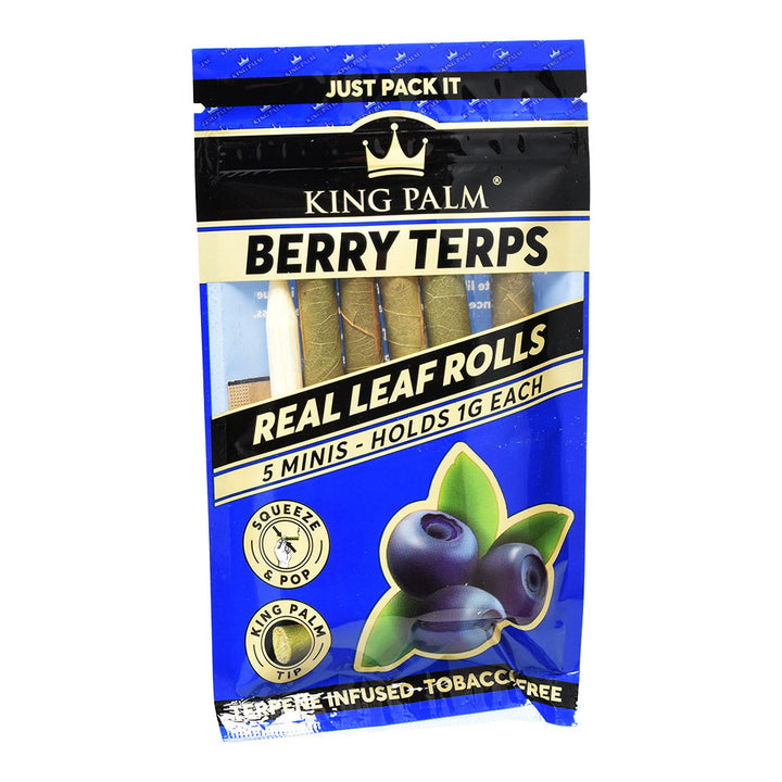15PC DISP - King Palm Wrap Pouches - 5pk / Mini - Headshop.com