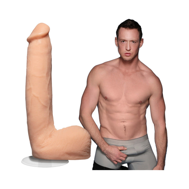 Signature Cocks Pierce Paris 9 Inch ULTRASKYN Cock with Removable Vac-U-Lock Suction Cup Vanilla - Headshop.com