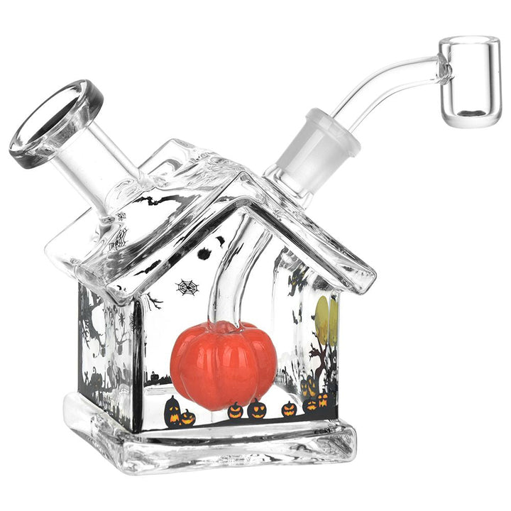 Halloween House Glass Dab Rig - 4.5" / 14mm F - Headshop.com