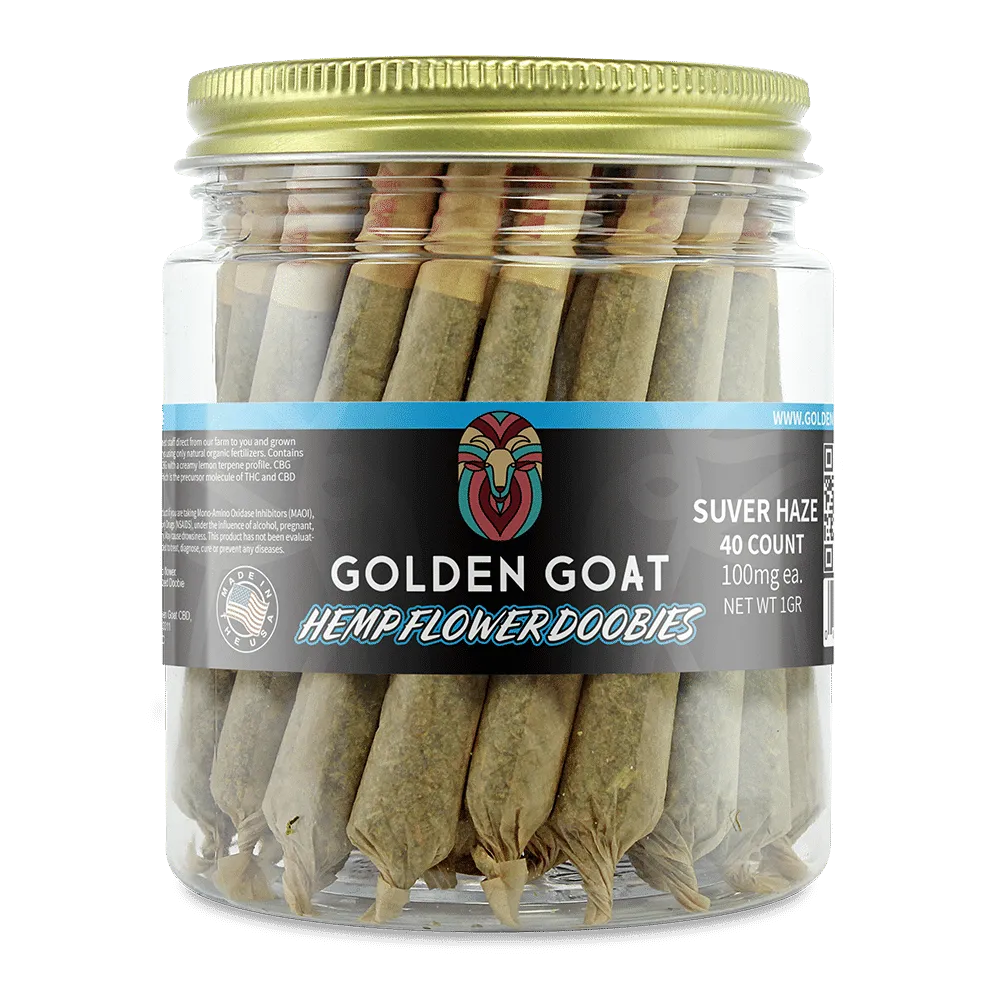 CBD Hemp Flower Doobies – Suver Haze, 40ct - Headshop.com