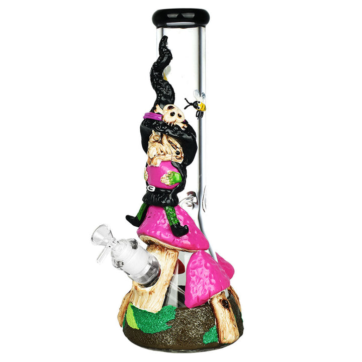 Witch Way 3D Painted Beaker Water Pipe - 14" / 14mm F - Headshop.com