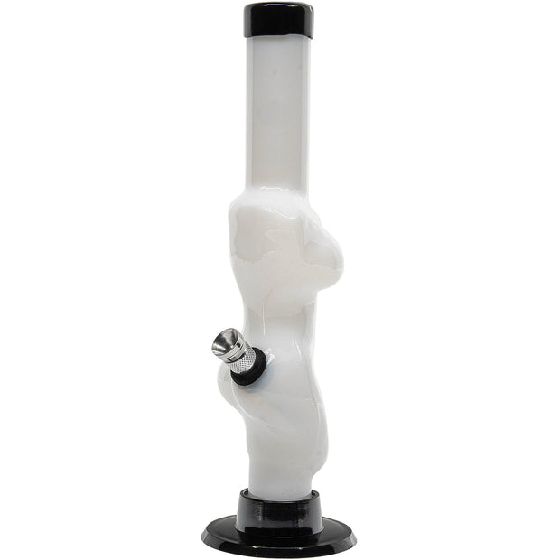 Acrylic Lady Contour Bong 8"  - Multiple Colors