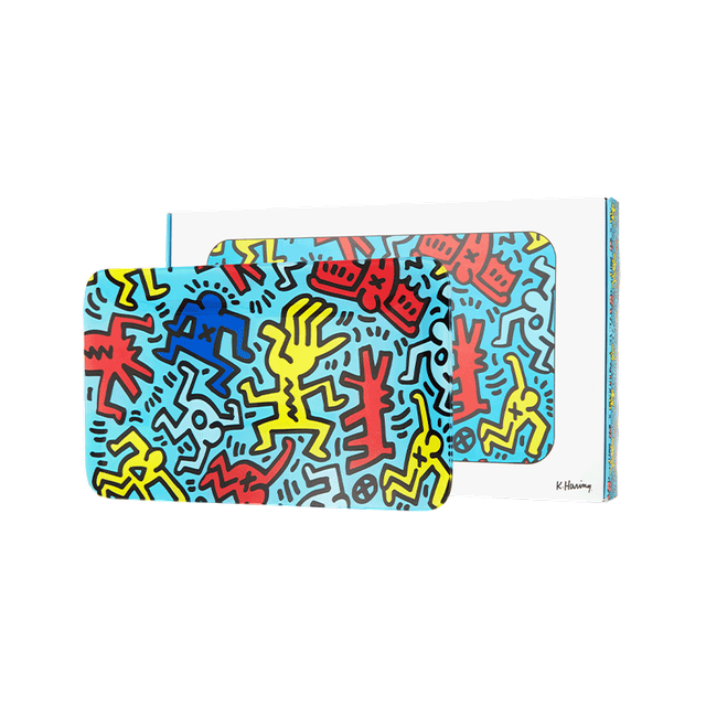 K. Haring Glass Rolling Tray - Headshop.com