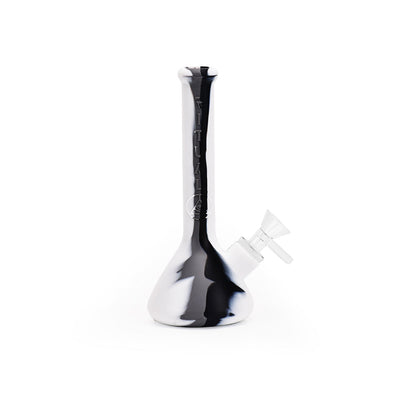 Ritual - 7.5'' Deluxe Silicone Mini Beaker - Marble (Black & White) - Headshop.com