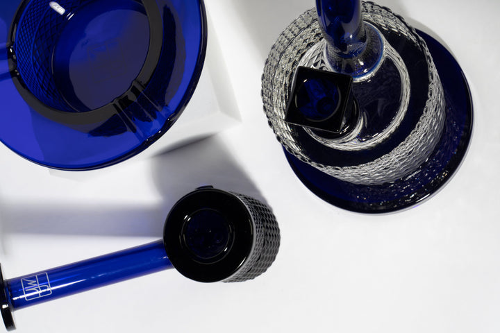Twenties Collection Ashtray | Cobalt - Headshop.com