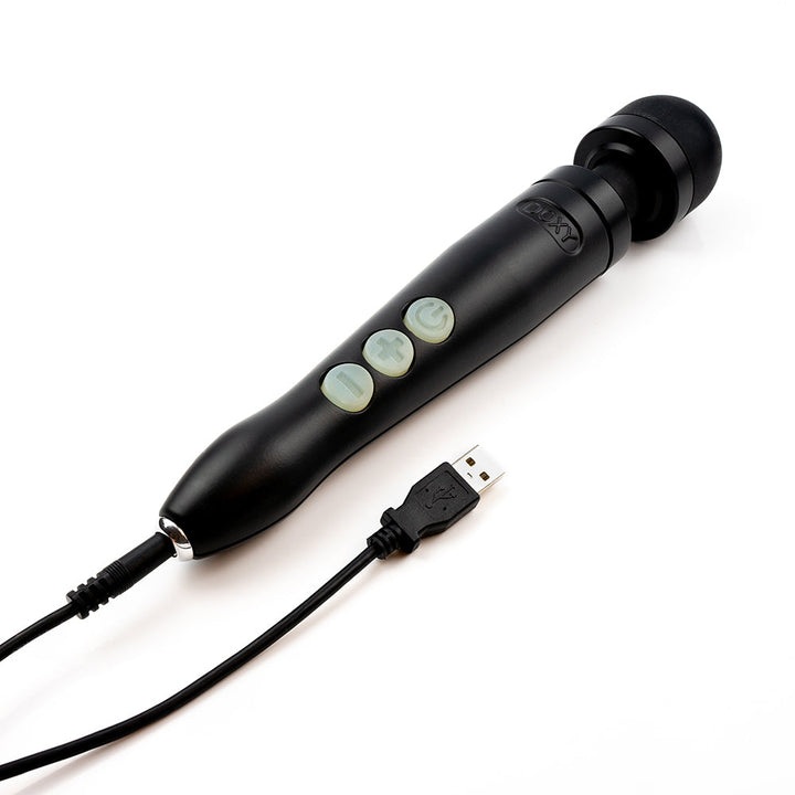 Doxy Die Cast 3R Rechargeable Compact Wand Vibrator Matte Black - Headshop.com