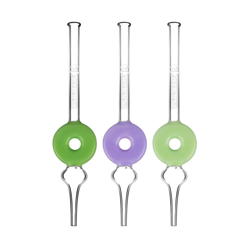 Pulsar Frosted Donut Dab Straw - 9" / Colors Vary - Headshop.com
