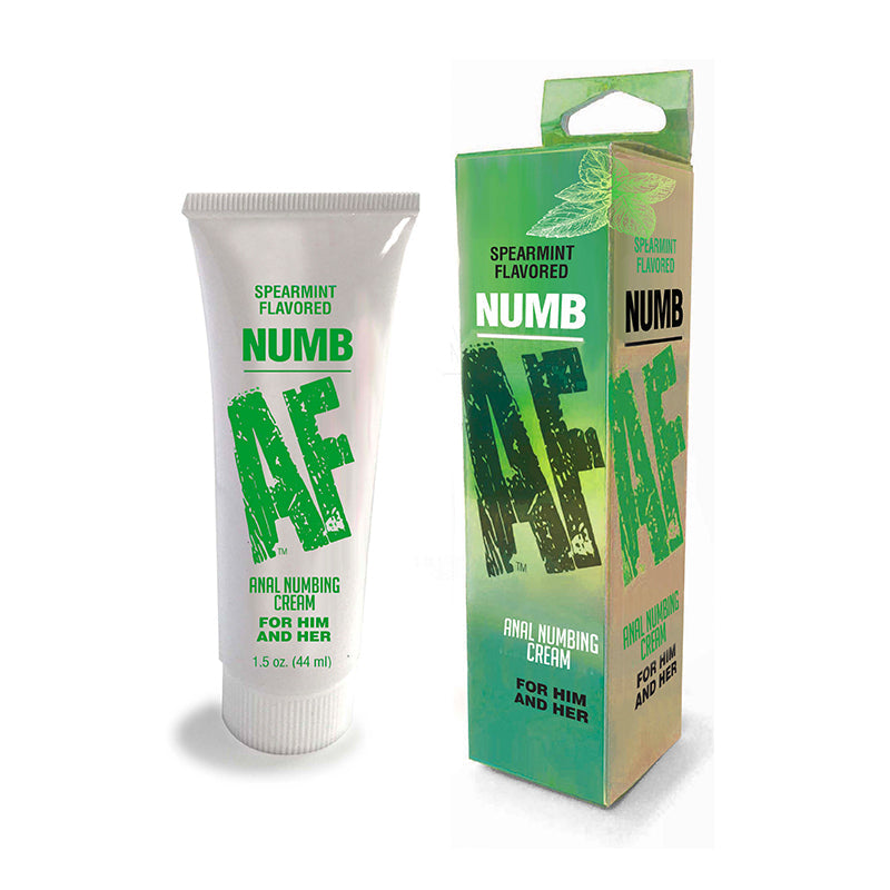 Numb AF Spearmint Flavored Anal Numbing Cream 1.5 oz. - Headshop.com