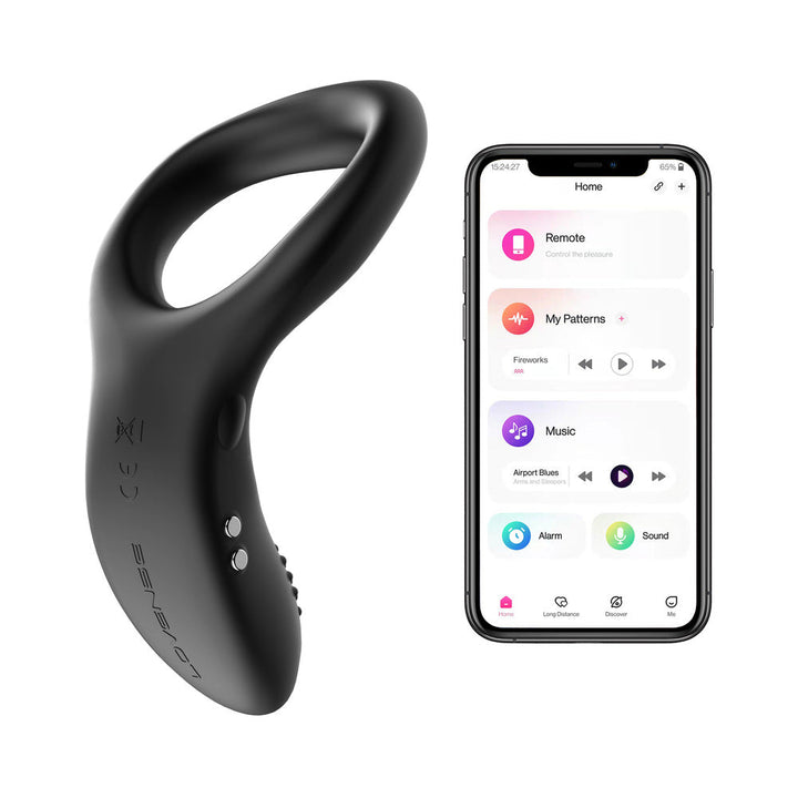 Lovense Diamo Bluetooth Remote-Controlled Vibrating Cockring - Headshop.com