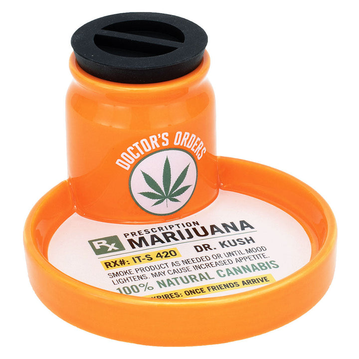 Fujima Ceramic 2 in 1 Airtight Stashtray - 5"x3" - Headshop.com