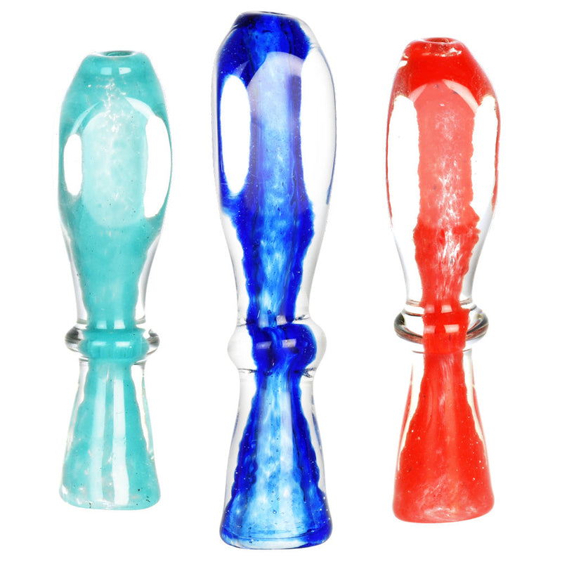 Flecked Bright Pastels Glass Taster - 3.25" / Colors Vary - Headshop.com