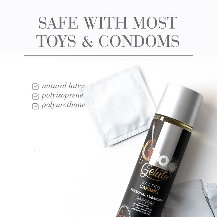 JO Gelato Salted Caramel Flavored Water-Based Lubricant 1 oz. - Headshop.com