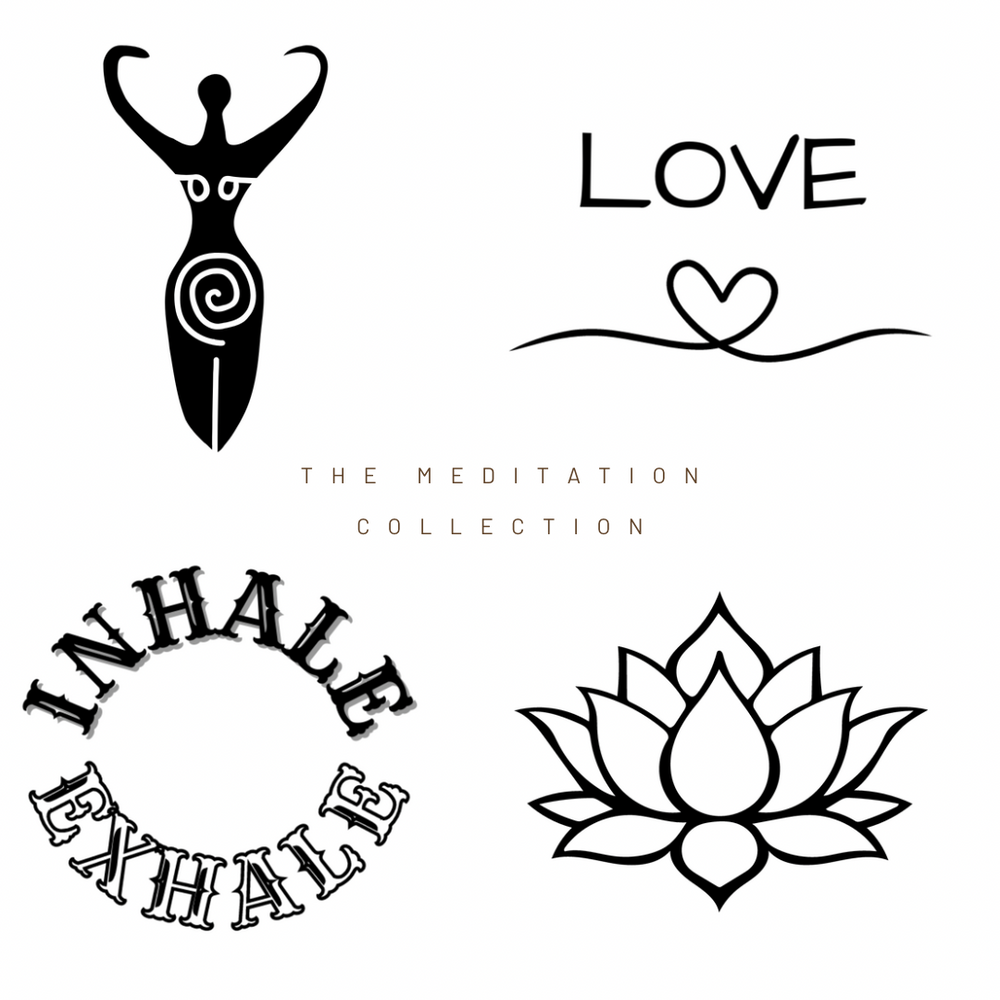 CBD temporary tattoos - The Meditation Collection - Headshop.com