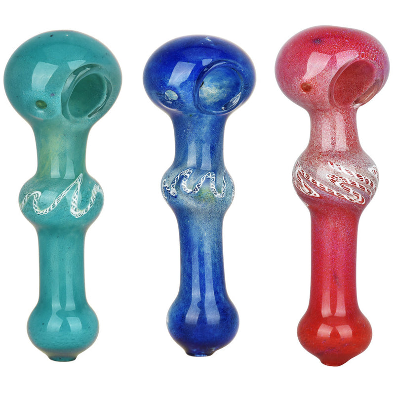 Galactic Center Micro-Frit Spoon Pipe - 5.5" / Colors Vary - Headshop.com