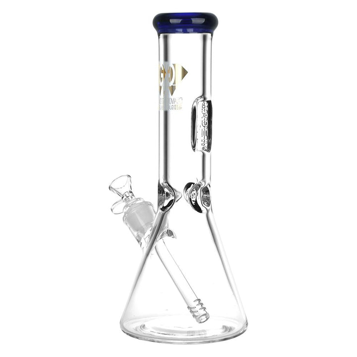 Diamond Glass American Made Beaker Bong - 11.75" / 14mm F - Headshop.com