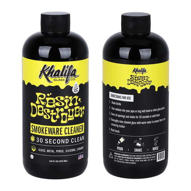 Khalifa Glass Co. Resin Destroyer Smokeware Cleaner - 16oz - Headshop.com