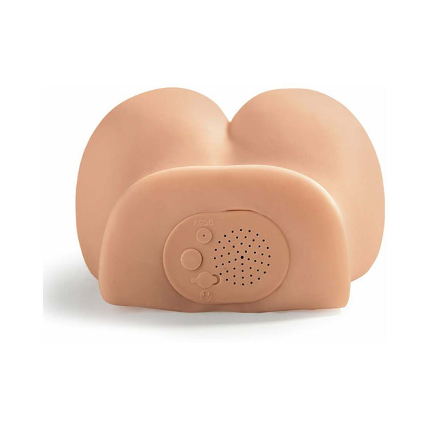 PDX Dirty Talk Interactive Mini Fuck Me Silly Rechargeable Vibrating Dual-Entry Masturbator Beige - Headshop.com