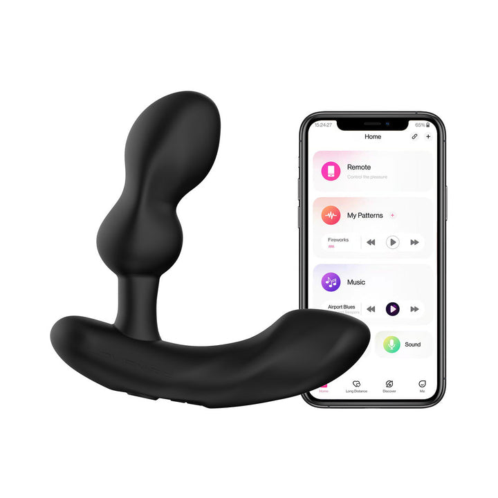 Lovense Edge 2 Bluetooth Remote-Controlled Adjustable Prostate Massager - Headshop.com