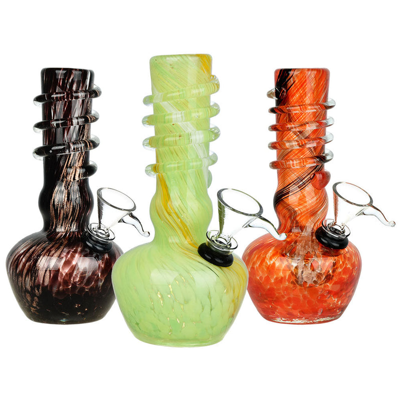 Shine On Soft Glass Water Pipe - 5.75" / Colors Vary - Headshop.com